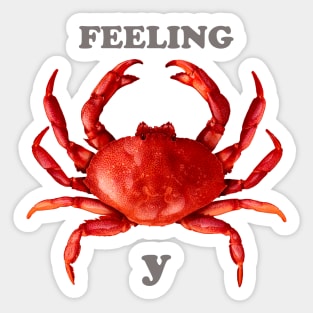 Feeling Crab-y Sticker